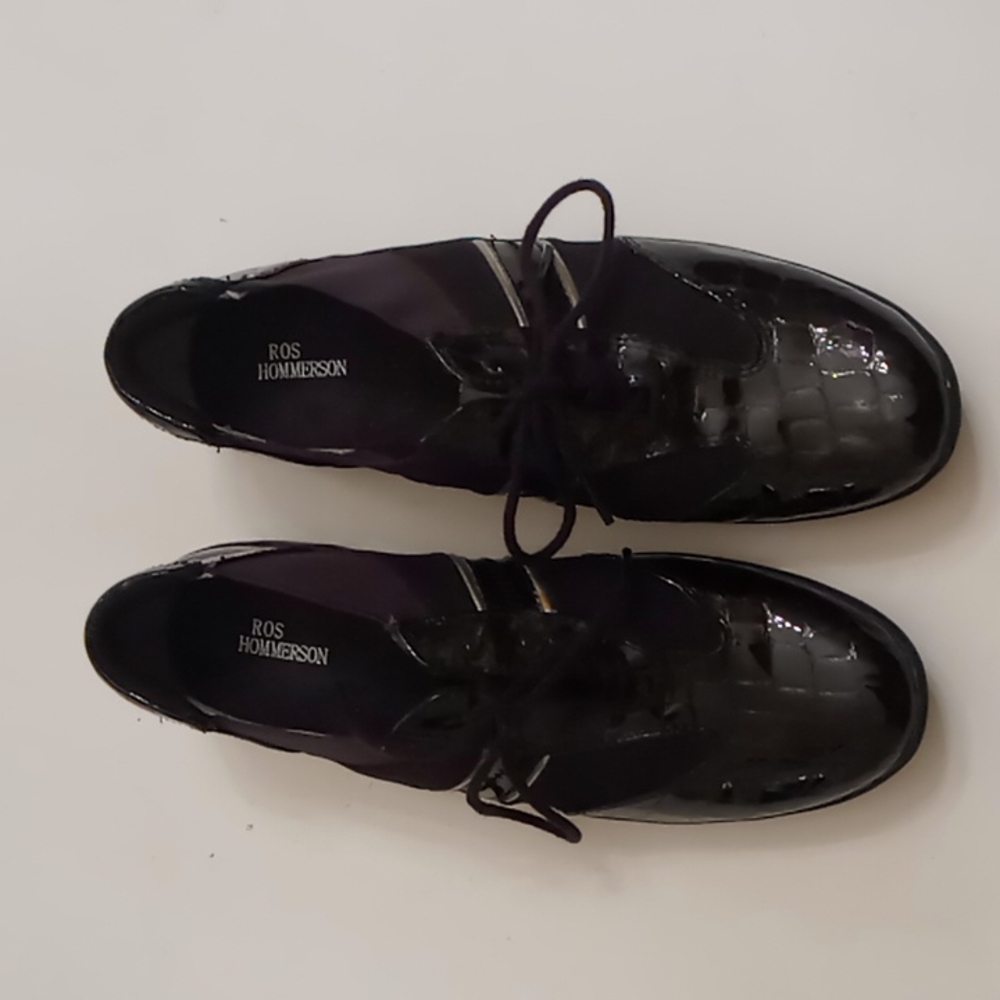 Ros Hommerson Black Nancy Leather Sneaker